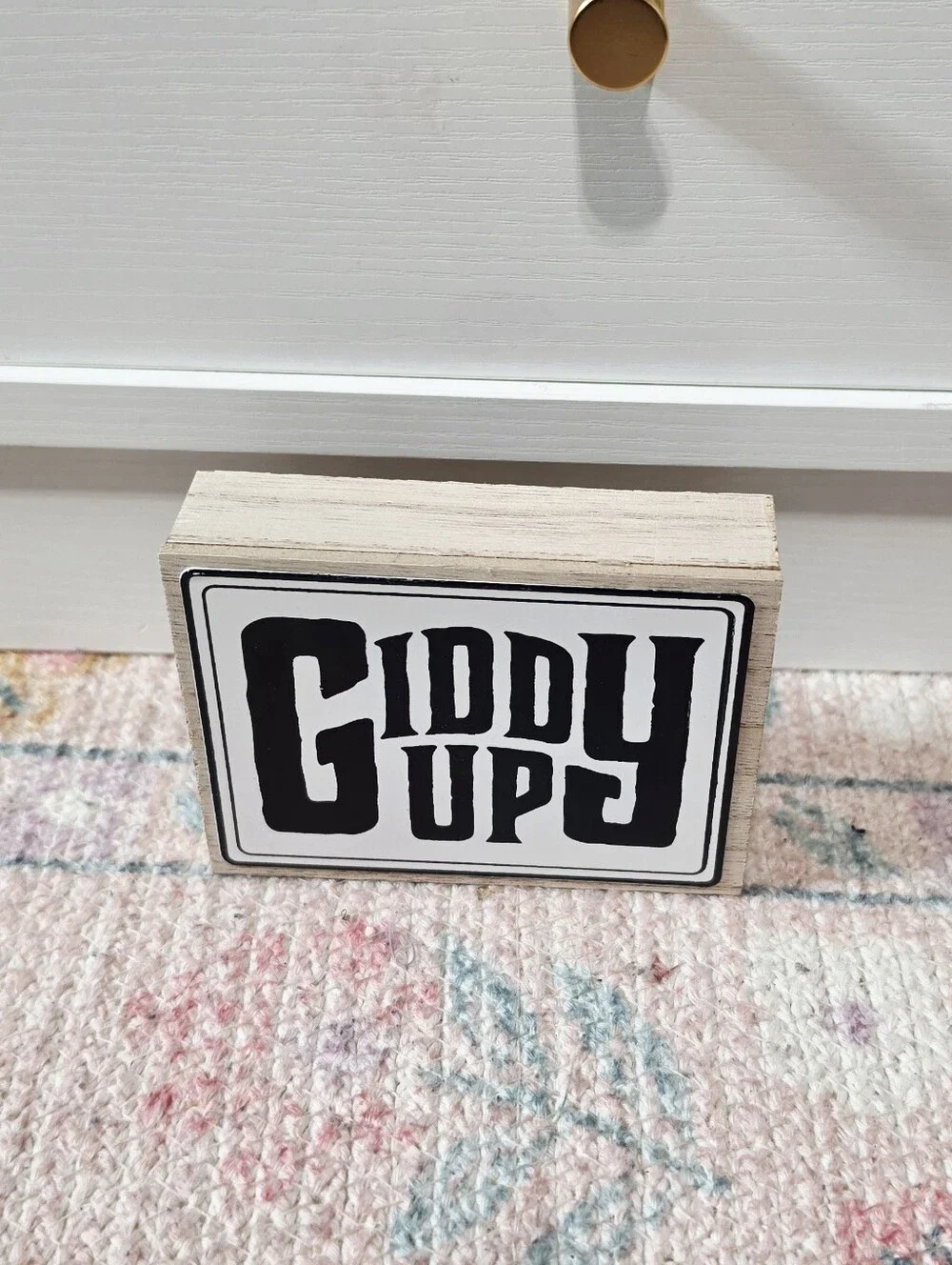 Target Bullseye Playground 2026 Mini Wood Sign - Giddy Up